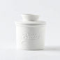 Ceramic yellow oil tank relief red butter storage tank cheese butter dish with lid set