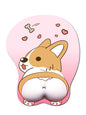 Lovely Corgi Non Slip Silica Gel Wrist Rest Mouse Pad Wrist Support Computer Ergonomic Mouse Mat Comfortable