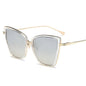 Big Cat Eye Sunglasses Women Black Mirror Sun Glasses FitiqueFit