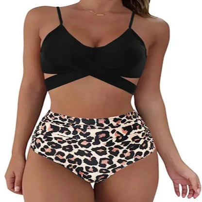 Christina Women's Sexy Solid Print Bikini Set