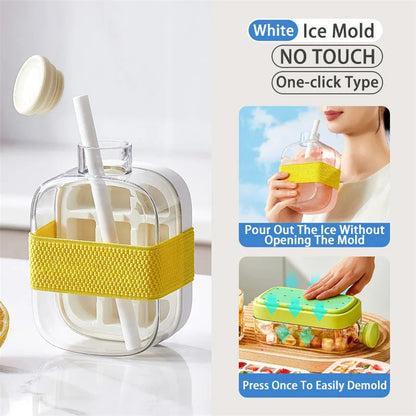 Ice Cube Tray With Straw ViralGalleria.com