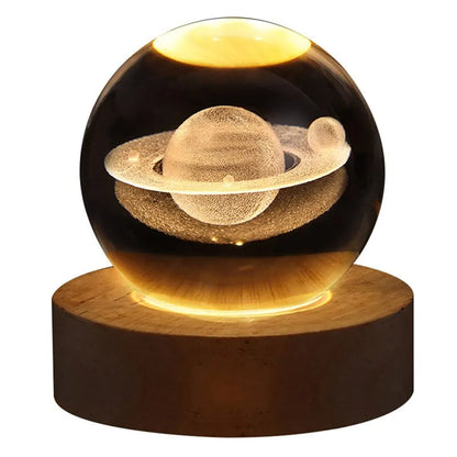 LED Night Light Milky Way Galaxy Solar System Crystal Ball ViralGalleria.com