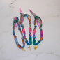 Scarf Necklace Multi Color Pattern Deep South Originals