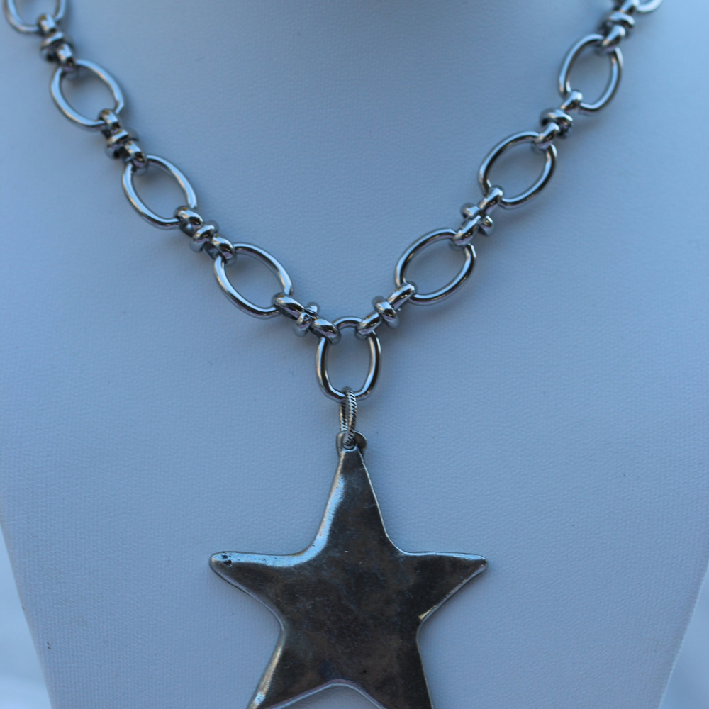 Star Pendant Necklace 14K Gold Plated Stainless Steel Deep South Originals