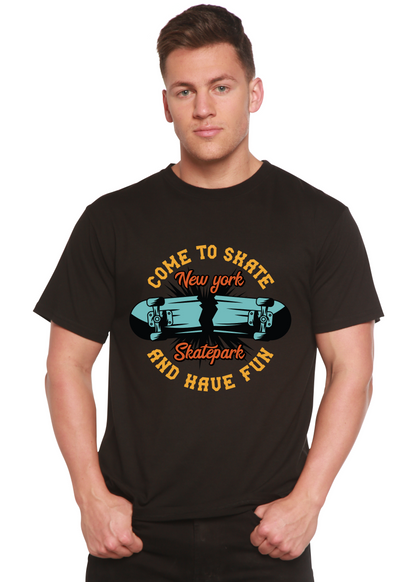 New York Skatepark Men's Bamboo Viscose/Organic Cotton Short Sleeve Graphic T-Shirt Spun Bamboo