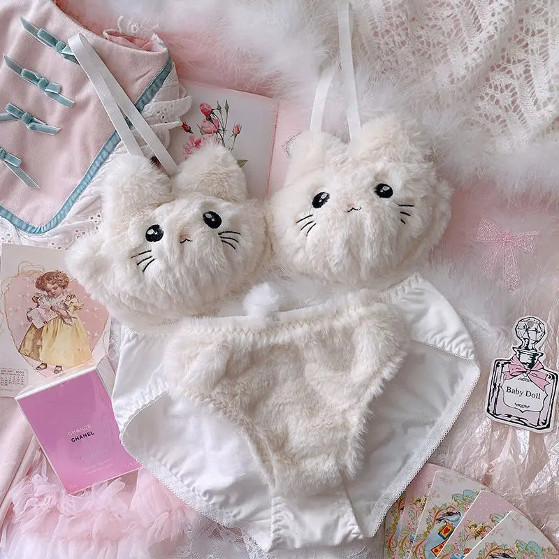 Plush Bra Lingerie Set ViralGalleria.com