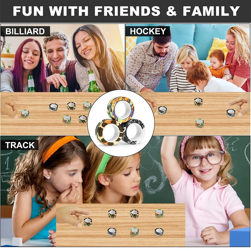 Magnetic Rings Fidget Toy ViralGalleria.com