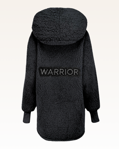 The Warrior Effect™ by Jill Martin Bedazzled Logo Sherpa Lounger Jacket Jill Martin