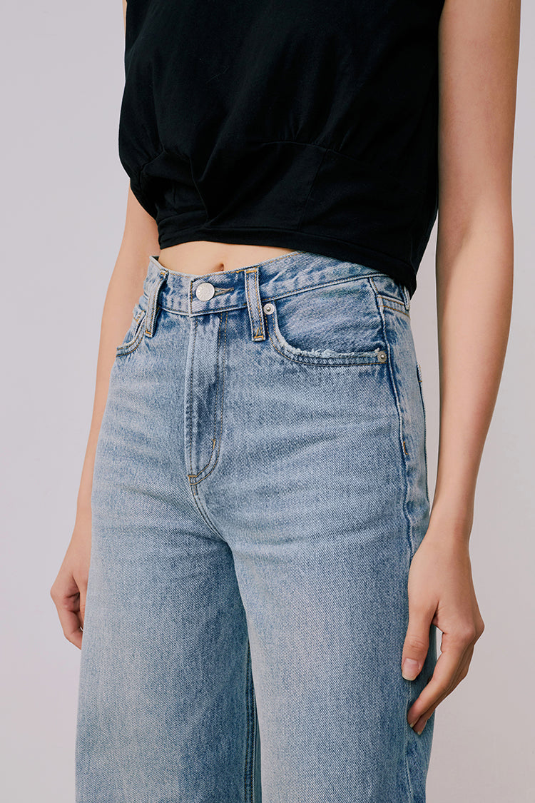 Angeles High Rise Baggy Jeans HJ103 Hey Joanie
