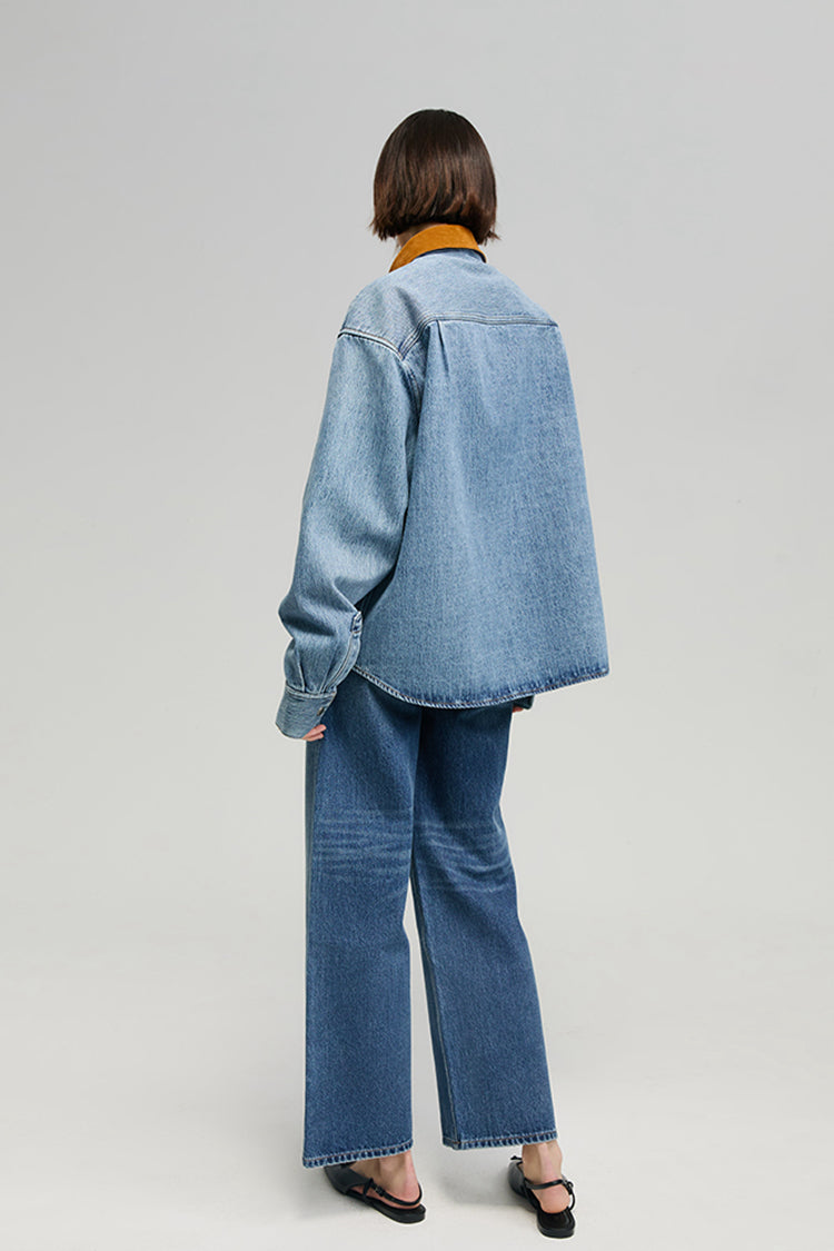 California Sunset Denim Shirt HJ902 Hey Joanie