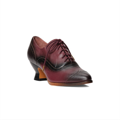 Londoner Edwardian Oxfords (Cherry) American Duchess