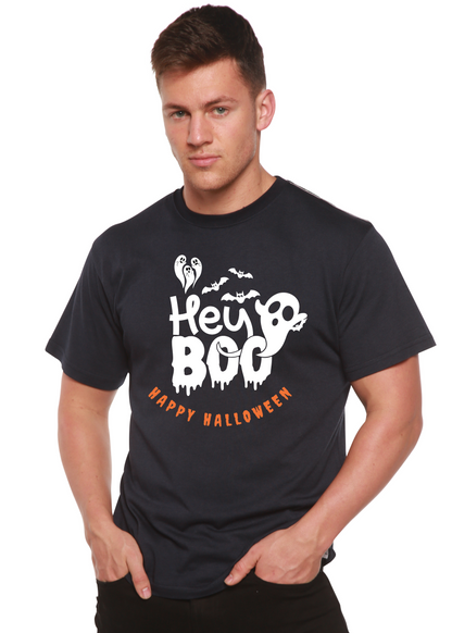 Hey Boo Men's Bamboo Viscose/Organic Cotton Short Sleeve Graphic T-Shirt Spun Bamboo