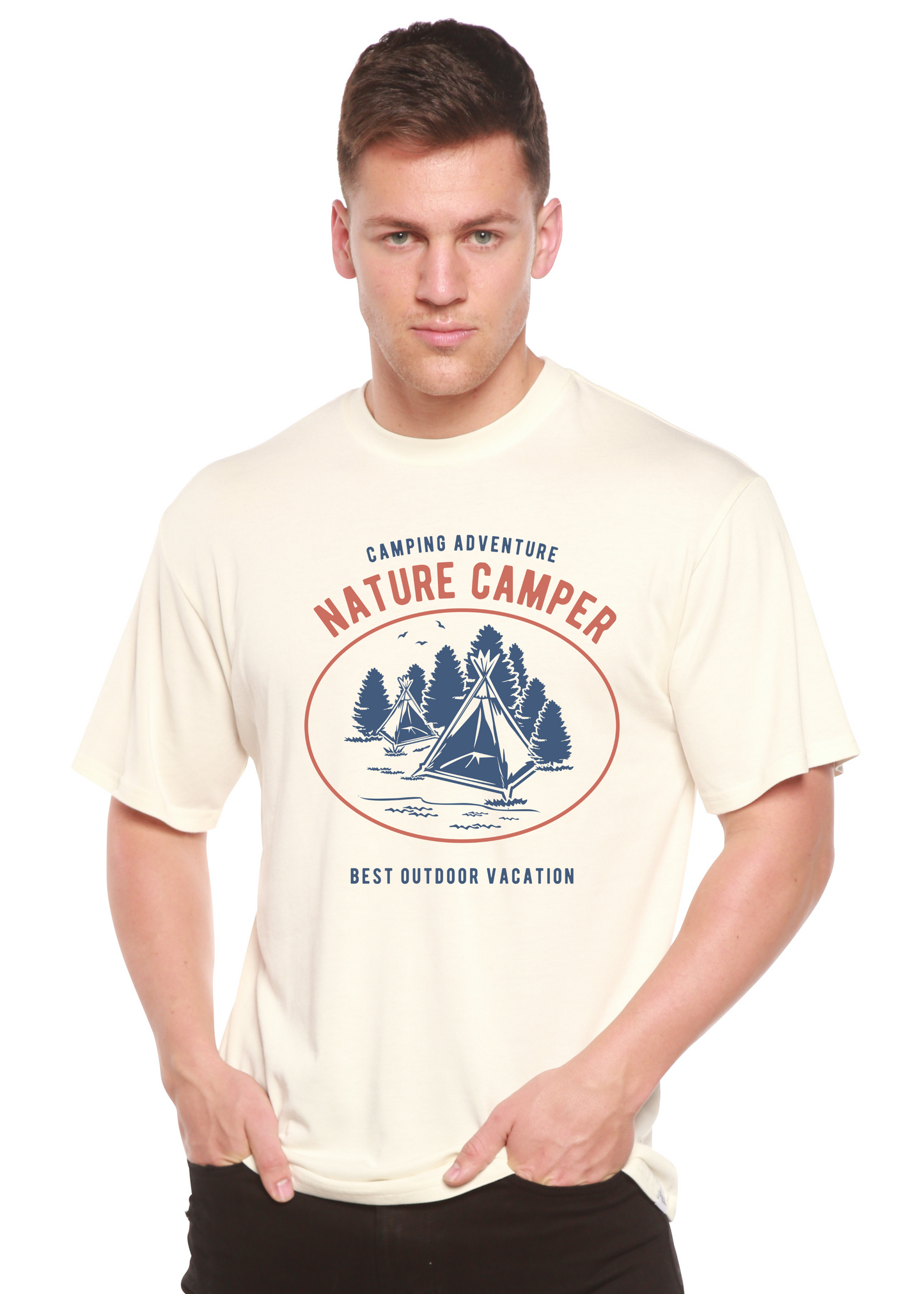 Nature Camper Spun Bamboo® Men's Bamboo Viscose/Organic Cotton Short Sleeve Graphic T-Shirt Spun Bamboo