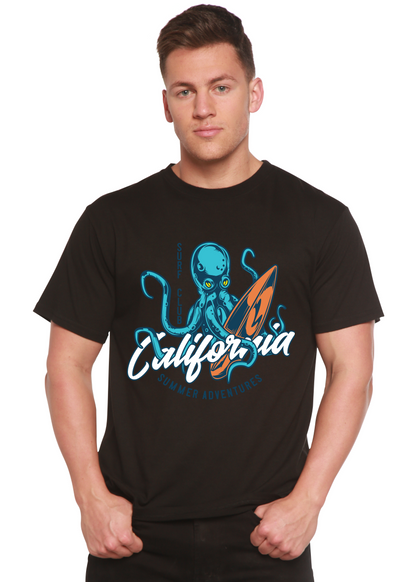 California Summer Adventures Men's Bamboo Viscose/Organic Cotton Short Sleeve Graphic T-Shirt Spun Bamboo