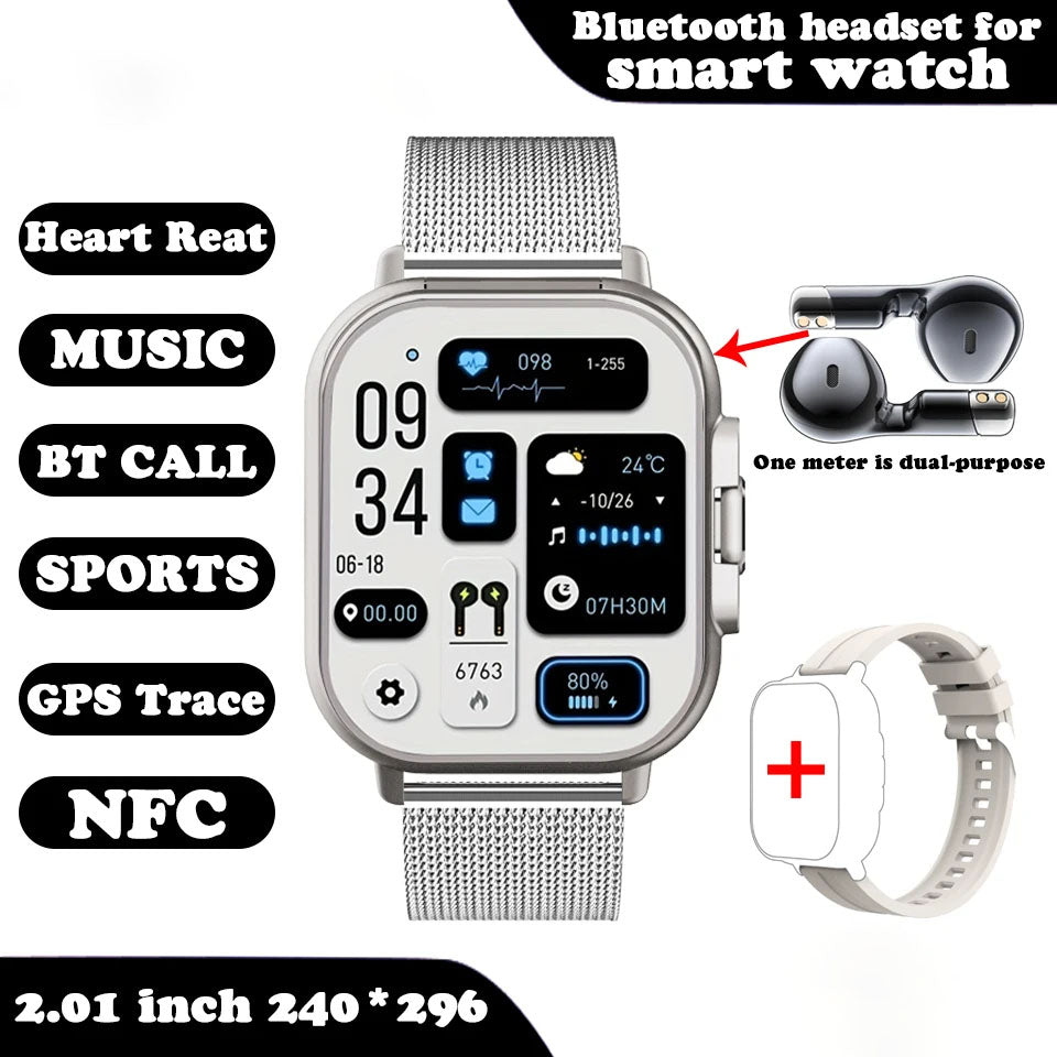 Smartwatch with Earbuds ViralGalleria.com