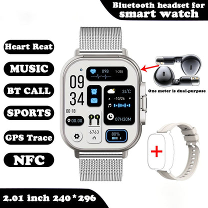Smartwatch with Earbuds ViralGalleria.com