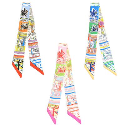 Palm Parade Twily Scarf - Polyester Blend Deep South Originals