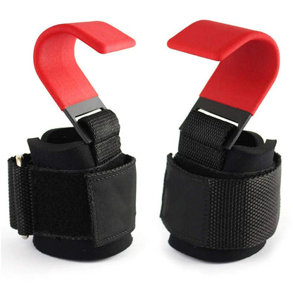 Weight Lifting Hooks with Wrist Straps ViralGalleria.com