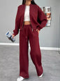 Baseball Collar Zip Up Outerwear and Drawstring Pants Set New Era Fashion LLc