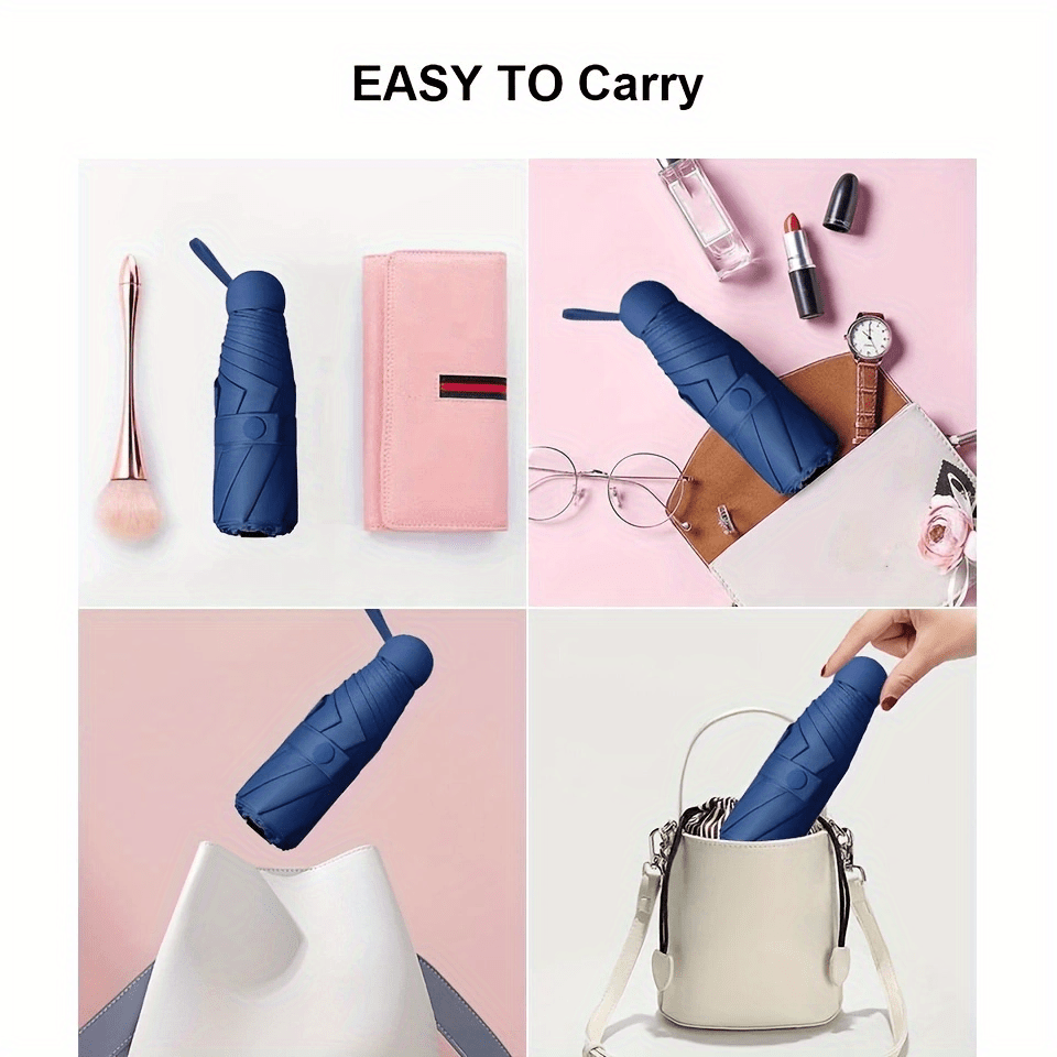 six-rib capsule umbrella, pocket umbrella NovaCart