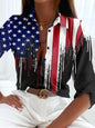Women’s Stripe Print Long-Sleeve Blouse FitiqueFit
