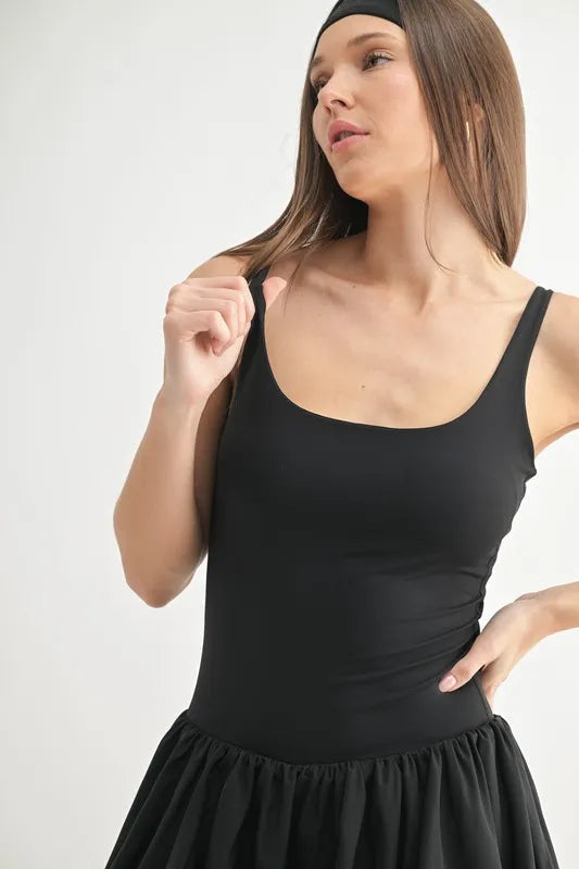MONO B Bubble Active Mini Dress West2East Surf