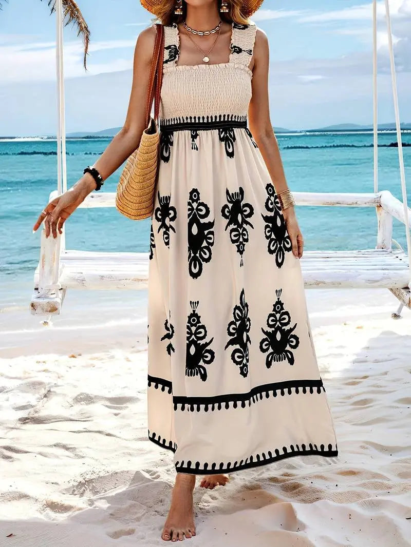 Embrace Effortless Elegance with the Livy Desert Breeze Maxi Dress