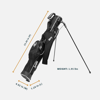The Original Lightweight  Bag with Stand – Easy to Carry, Durable Pitch & Putt Bag for Driving Range, Par 3 & Executive Courses