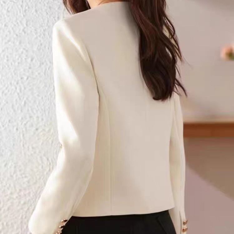 Women’s Cropped Crew Neck Jacket – Casual Lightweight Outerwear FitiqueFit