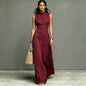 Women's Stand-Collar Single-Breasted Sleeveless Midi Dress FitiqueFit