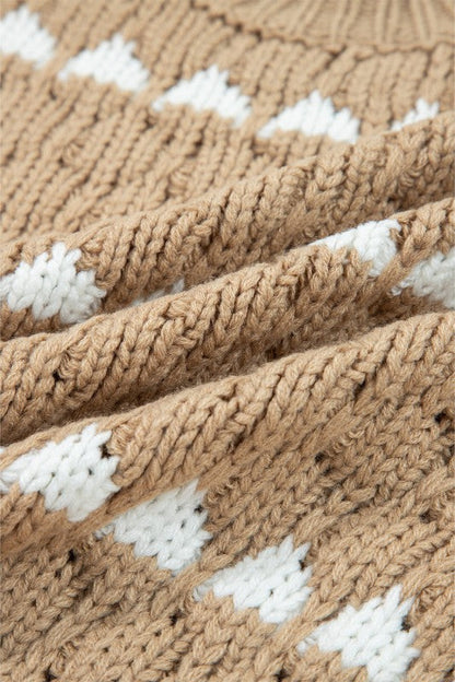 Colorblock Textured Knit Puff Sleeve Sweater Shop Style & More | Fresh Looks, Everyday Deals & Free Shipping