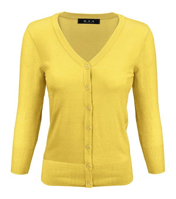 V-Neck Button Down Knit Cardigan Sweater Shop Style & More | Fresh Looks, Everyday Deals & Free Shipping