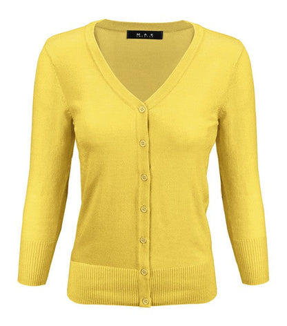 V-Neck Button Down Knit Cardigan Sweater Shop Style & More | Fresh Looks, Everyday Deals & Free Shipping