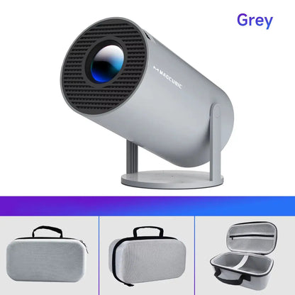 Experience Stunning 8K Visuals with the HY300 Pro Android 14 Projector - Dual WiFi6, Bluetooth 5.4, and 290 ANSI Lumens for Home Cinema and Outdoor Entertainment