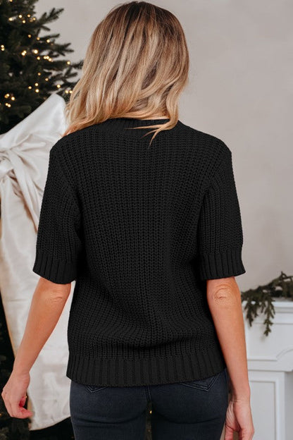 Christmas Plaid Lace-Up Puff Sleeve Sweater Shop Style & More | Fresh Looks, Everyday Deals & Free Shipping