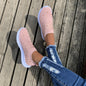 Women's Color block Mesh Platform Breathable Sneakers