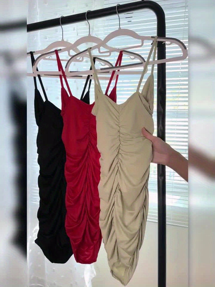 2022 Cross-Border Women's Fashion: European and American Style Sexy Summer V-Neck Bodycon Camisole Dress NovaCart