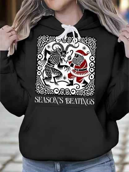 Women’s Krampus vs Santa Hoodie FitiqueFit