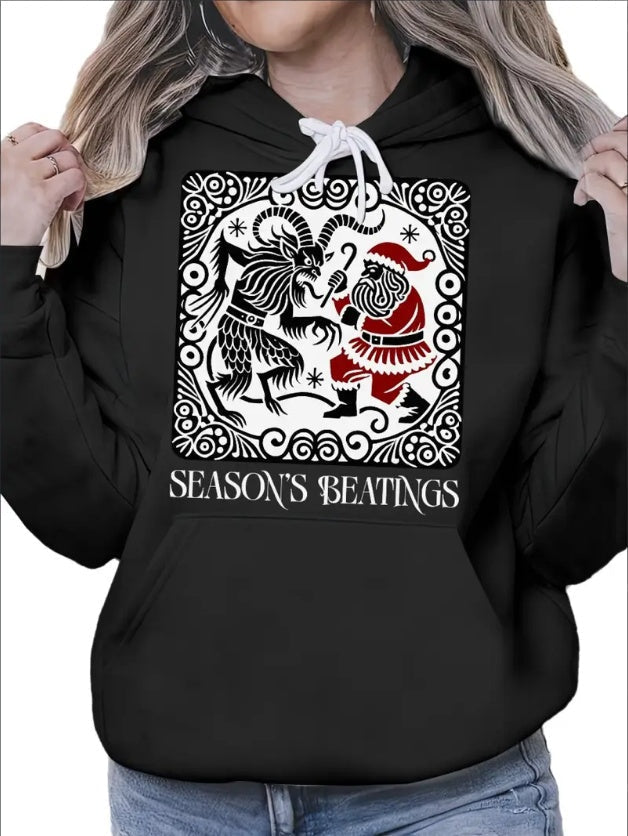 Women’s Krampus vs Santa Hoodie FitiqueFit