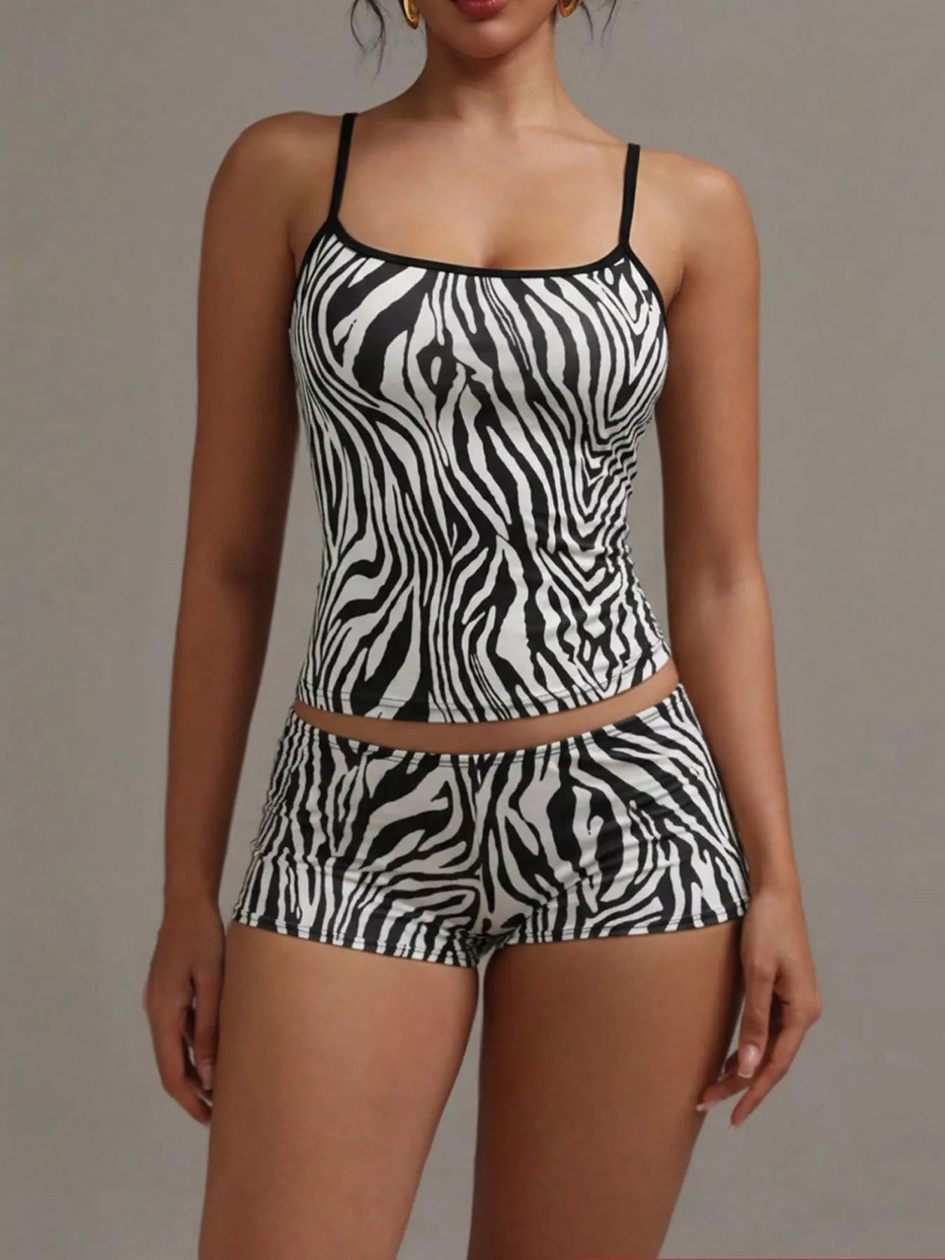 Leopard Print Cami ad Shorts Set New Era Fashion LLc