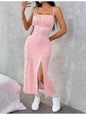 Slit Spaghetti Strap Midi Dress New Era Fashion LLc