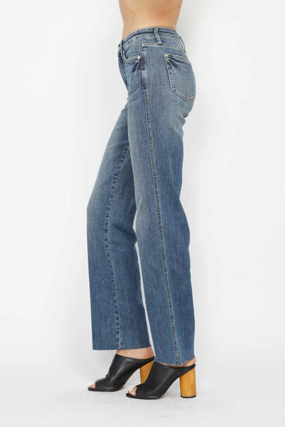 Judy Blue Full Size Tummy Control Straight Jeans New Era Fashion LLc