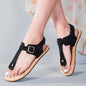 Cowhide Buckle Strap Sandals – Sheepskin Lined Non-Slip FitiqueFit