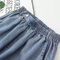 Patchwork Embroidered Cropped Harem Pants – Women's Wide Leg High Waist Denim FitiqueFit