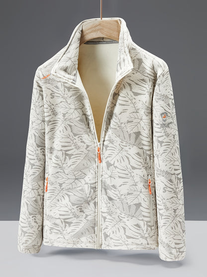 Women's winter sports stand up collar zipper jacket, lightweight, soft and warm, camouflage with zipper pocket, fashionable and versatile NovaCart