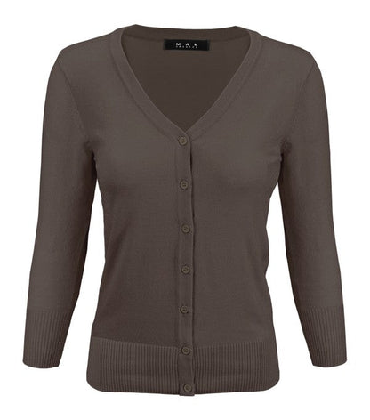 V-Neck Button Down Knit Cardigan Sweater Shop Style & More | Fresh Looks, Everyday Deals & Free Shipping