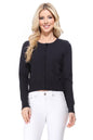 Gem Button Crew Neck Long Sleeve Sweater Cardigan Shop Style & More | Fresh Looks, Everyday Deals & Free Shipping