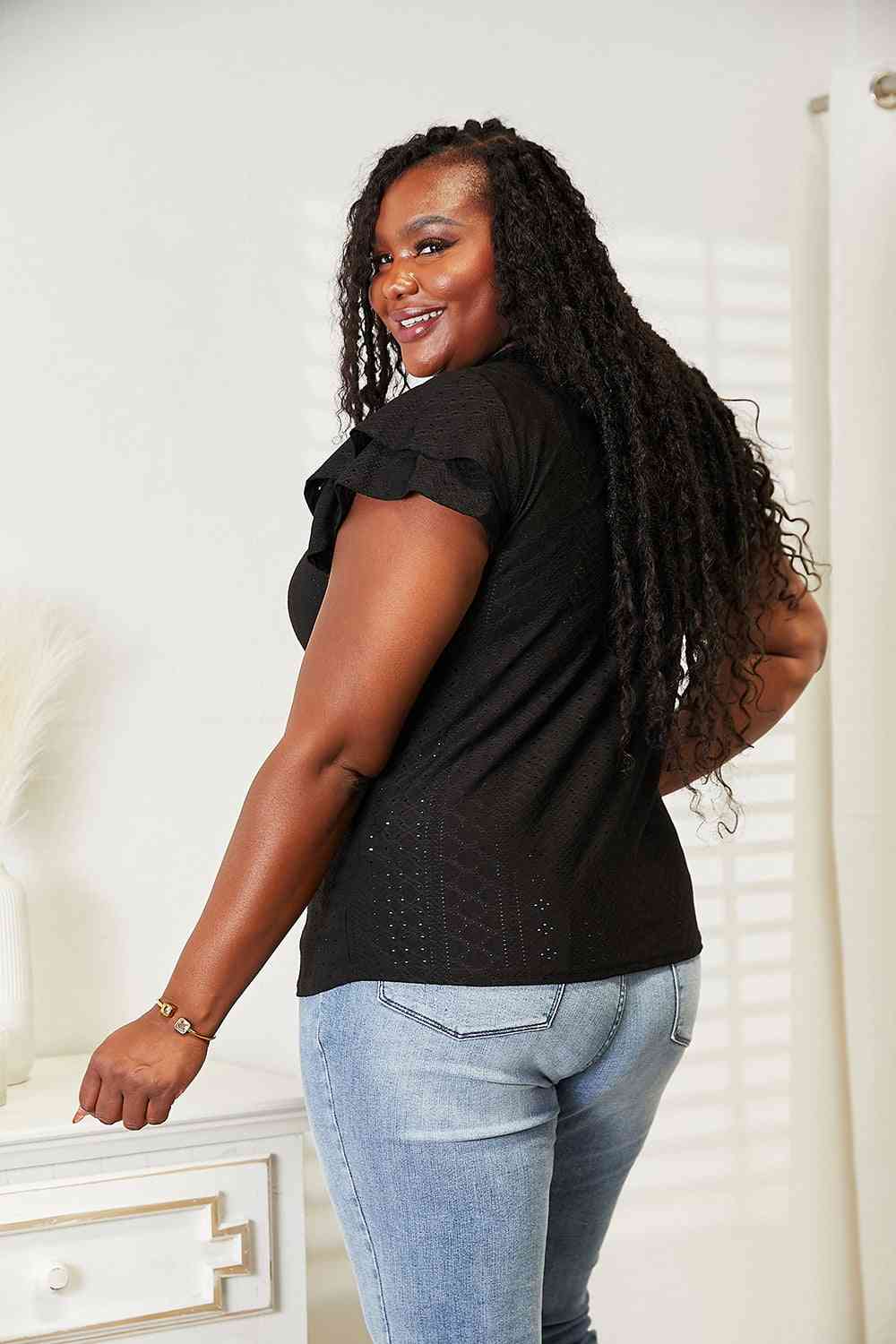Flutter Sleeve Top- Exquisite Elegance SnagBag