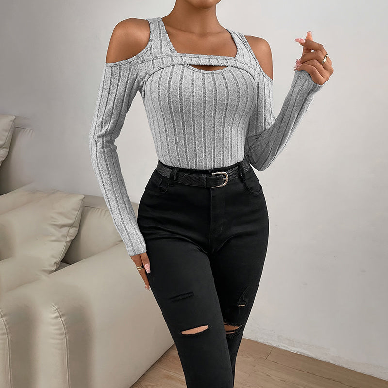 Women's Ribbed Long Sleeve Top FitiqueFit