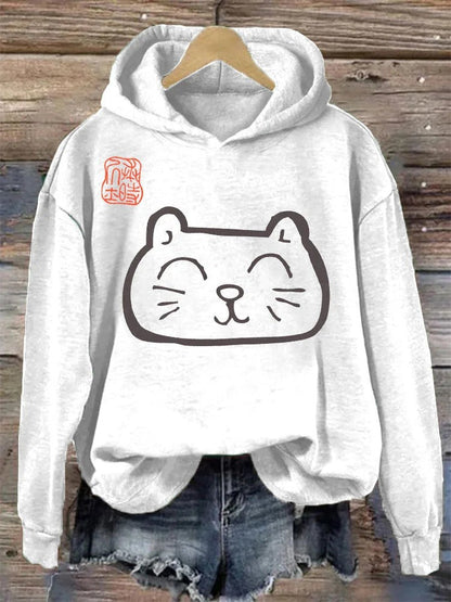 Women’s 3D Digital Print Hoodie – Casual Graphic Sweatshirt FitiqueFit